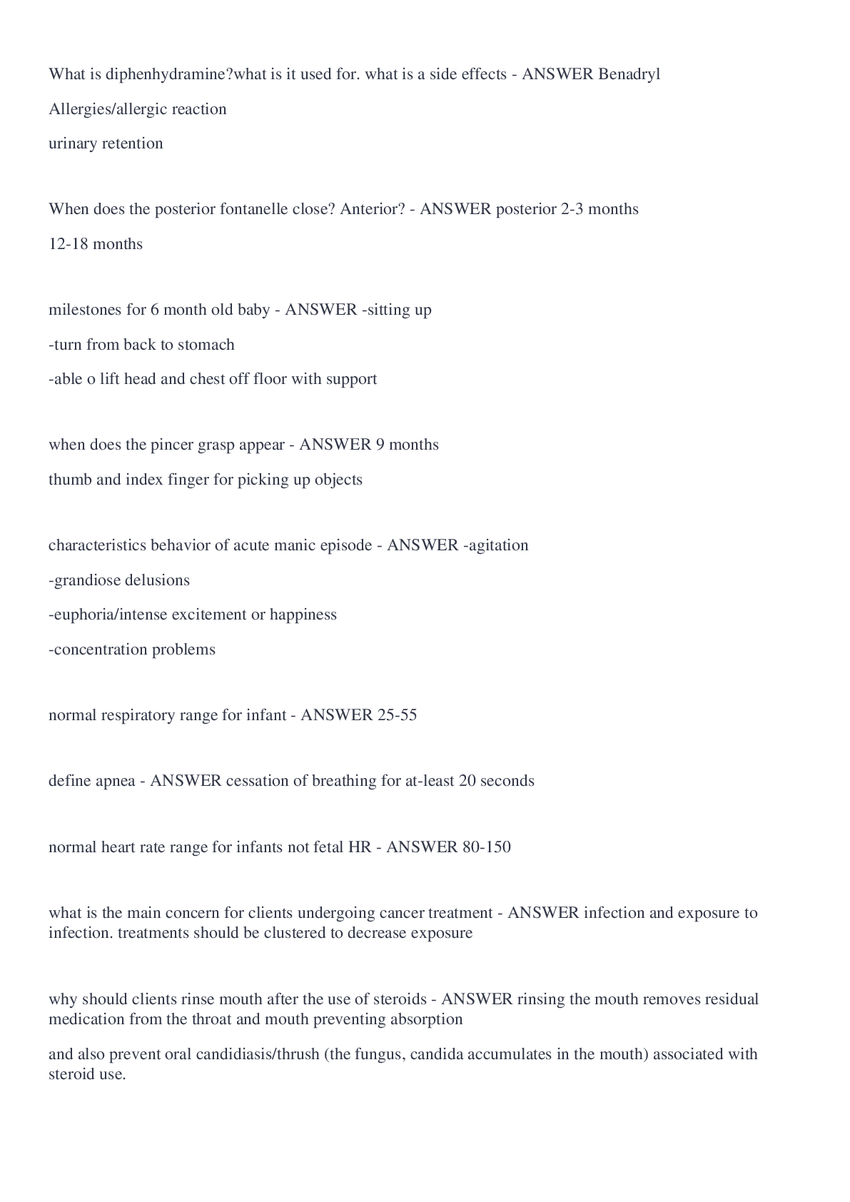 Preview image for NCLEX practice questions and answers